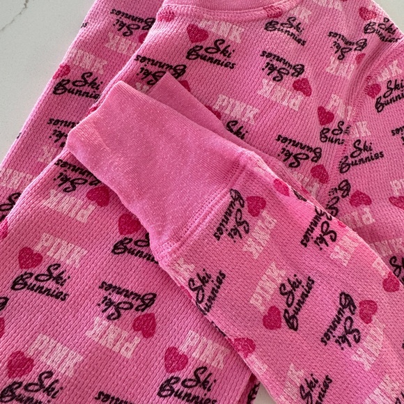 2007 RARE Victoria's Secret PINK ski bunny matching lounge/pajama set -size XS/S - Picture 10 of 11